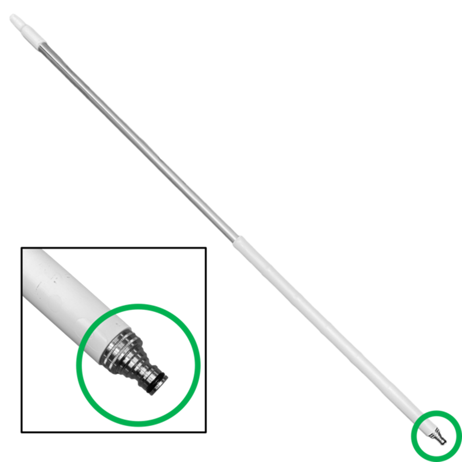 Skaft ál. m/vatnsflæði, 150 cm